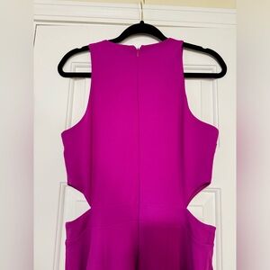 Fuchsia Cut Out Jumpsuit